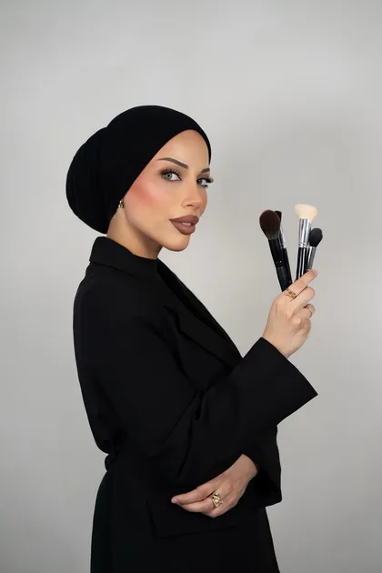 Professionelles Make-up-Pinsel-Set der Visagistinnen im Sisters Beauty Studio Wien